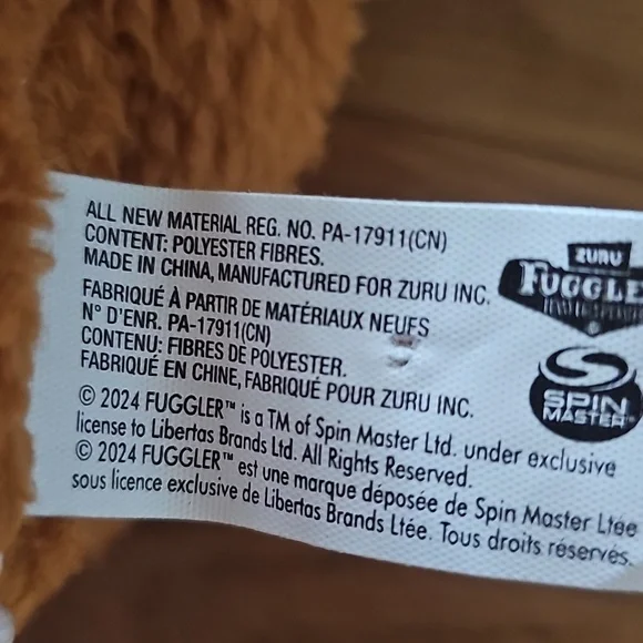 Fuggler Festive Fuggs Gingerbread Funny Ugly Monster 9" Brown Plush Stuffed Toy - Picture 4 of 9